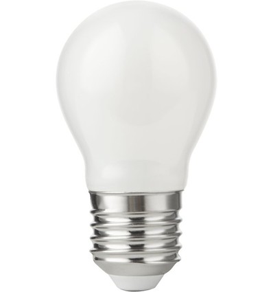 E27 7W dimmbare LED Tropfenlampe - G45, Opalglas, 806lm, 2700K
