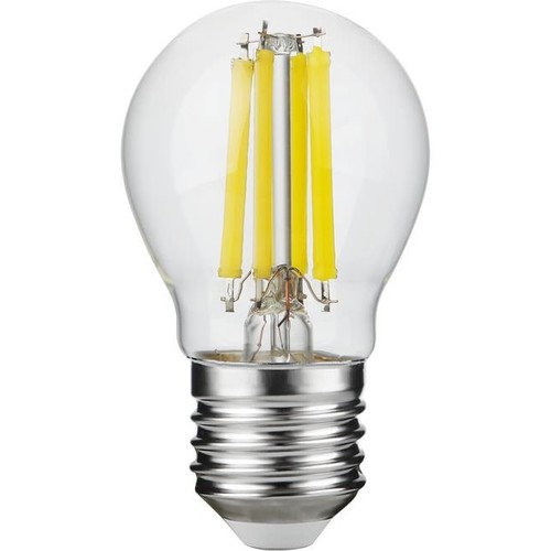 E27 7W dimmbare LED-Tropfenlampe - G45, Filament, Klarglas, 806lm, 2700K