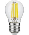 E27 7W dimmbare LED-Tropfenlampe - G45, Filament, Klarglas, 806lm, 2700K