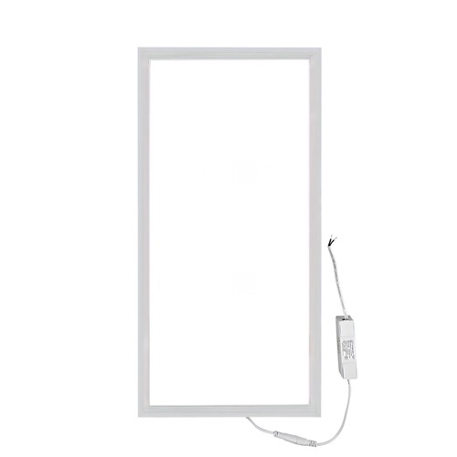 60x30 hintergrundbeleuchtetes LED-Panel, 24W - Weißer Rahmen