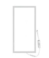 60x30 hintergrundbeleuchtetes LED-Panel, 24W - Weißer Rahmen