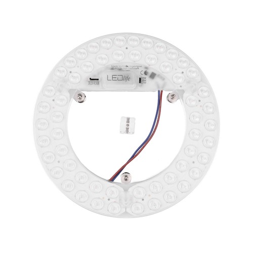 21,5cm / 24/18/12W LED-Einsatz mit Linsen - Flicker free, wählbare CCT, ersetzt G24, Ringlampen und Kompaktleuchtstofflampen