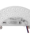 21,5cm / 24/18/12W LED-Einsatz mit Linsen - Flicker free, wählbare CCT, ersetzt G24, Ringlampen und Kompaktleuchtstofflampen