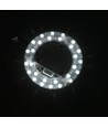 21,5cm / 24/18/12W LED-Einsatz mit Linsen - Flicker free, wählbare CCT, ersetzt G24, Ringlampen und Kompaktleuchtstofflampen