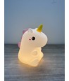 MOCHI Einhorn Nachtlicht aus weichem Silikon - aufladbar, Farbwechsel + Warmweiß