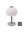 Wiederaufladbare RGB LED Tischlampe - Weiß, inkl. Fernbedienung, IP20 Innen