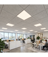 60x60 LED-Panel im Rahmen, 40W - Eingebaut in weißem Rahmen, zur Direktmontage