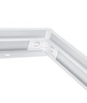 Rahmen für 120x30 LED-Panel - Schnelle Montage, Kunststoffecken, ohne sichtbare Schrauben, weißer Rand