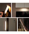3W Wiederaufladbare Wandleuchte - IP20, Holz, 360° drehbar, inkl. Leuchtmittel