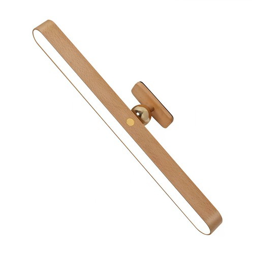 Wiederaufladbare Wandleuchte aus Holz - 360° drehbar, inkl. Leuchtmittel, IP20, 3W