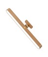 3W Wiederaufladbare Wandleuchte - IP20, Holz, 360° drehbar, inkl. Leuchtmittel