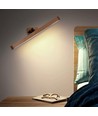 3W Wiederaufladbare Wandleuchte - IP20, Holz, 360° drehbar, inkl. Leuchtmittel