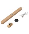 3W Wiederaufladbare Wandleuchte - IP20, Holz, 360° drehbar, inkl. Leuchtmittel