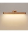 3W Wiederaufladbare Wandleuchte - IP20, Holz, 360° drehbar, inkl. Leuchtmittel