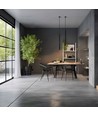 CHLOE Slim GU11/MR11 Pendelfassung 250V IP20 40x500+1m Kabel, Schwarz, Einstellbarer Abstrahlwinkel, Ohne Leuchtmittel