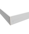 Hoher Rahmen für 60x60 LED-Panel - Schnelle Montage, Kunststoff-Ecken, ohne sichtbare Schrauben, weißer Rand