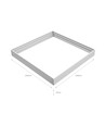 Hoher Rahmen für 60x60 LED-Panel - Schnelle Montage, Kunststoff-Ecken, ohne sichtbare Schrauben, weißer Rand
