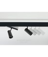 6W RA90 SHIFT Schienenstrahler - 24 Grad, Schwarz