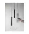 12W dimmbar SHIFT Smart Hangit Pendelleuchte für Schienensystem - CCT, Schwarz, Zigbee