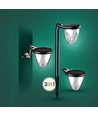 1W Solara Brilo Solar LED Lampe, 3-in-1 - 3.7V, 100lm, CCT, Tischleuchte, Wandleuchte und Erdspieß, IP44, schwarz