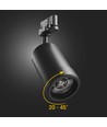 20W PAVA BASIC 3-Phasen-Schienenstrahler - Einstellbare CCT, 111lm/W, 20-45°, schwarz