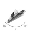 120cm 12-42W OPTIBAR 3-Phasen Schienenspot, RA90 - Einstellbare CCT und Watt, 125lm/W, 90 Grad, 5 Jahre Garantie