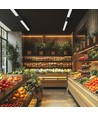 120cm 12-42W OPTIBAR 3-Phasen Schienenspot, RA90 - Einstellbare CCT und Watt, 125lm/W, 90 Grad, 5 Jahre Garantie