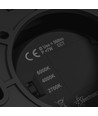 7W LED Aufbauspot, CCT - 3 Lichtfarben, Ø9cm, schwarz, UGR19, 45° Abstrahlwinkel