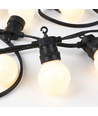 5m LED-Lichterkette mit 10 Leuchtmitteln - Warmweiß, IP44, 230V, 0,5W Lampen