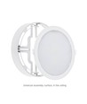 18W Ø22cm Algine 2-in-1 Einbaupanel - 122lm/W, 4000K, rund
