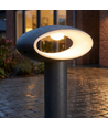 LED Pollerleuchte 30 cm 9W IP54 Dunkelgrau - 230V, 4000K, inkl. Leuchtmittel