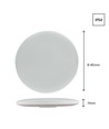 40W Neutralweiß 230V 115° IP54 Ø485x70 Weiß/Schwarz rund mit Sensor