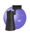 MADARA SCANDI 3-Phasen Schienenspot für GU10 - Schwarz, Aluminium, ohne Leuchtmittel, 3F4W