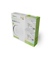 24W Nymphea Black & White Deckenleuchte - CCT, 130lm/W, IP54, Ø32cm, weiß/schwarzer Rand