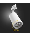20W PAVA BASIC Schienenstrahler - CCT, 20-45° Abstrahlwinkel, 111lm/W, weiß, IP20