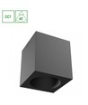 Chloe 7W quadratischer Aufbauspot - CCT, schwarz, UGR19, 90x90mm, 230V, inkl. Leuchtmittel