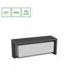 20W Verto Block CCT Wandleuchte - 120lm/W, IP65, schwarz, einstellbare Lichtfarbe, Fassadenbeleuchtung