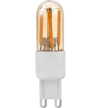 G9 3W dimmbare LED-Lampe - 6,6cm, 2200K, Gold, Filament