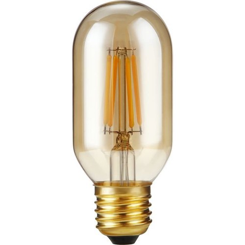E27 4W dimmbare LED-Röhrenlampe - 10,6cm, 2300K, Goldglas, Filament