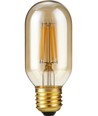 E27 4W dimmbare LED-Röhrenlampe - 10,6cm, 2300K, Goldglas, Filament