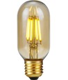 E27 4W dimmbare LED-Röhrenlampe - 10,6cm, 2300K, Goldglas, Filament