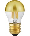 E27 4W dimmbare LED Kerzenlampe - Kopfverspiegelt gold, G45, 2500K
