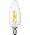E14 4W dimmbare LED-Filament-Kerzenlampe - C45, 2200K, 320lm, Klarglas