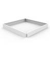 Aufbaurahmen für 60x60 LED-Panel - 62mm hoch, schraubenloses Schnellmontage-Set, weißer Rand