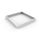 Aufbaurahmen für 60x60 LED-Panel - 62mm hoch, schraubenloses Schnellmontage-Set, weißer Rand