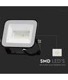 20W V-Tac Slimline LED-Fluter - Samsung LED-Chip, schwarzes Gehäuse, IP65 Außenbereich