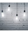 E27 7,5W LED-Leuchtmittel - T37, 6500K, Kaltweiß, Kunststoff