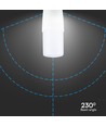 E27 7,5W LED-Leuchtmittel - T37, 6500K, Kaltweiß, Kunststoff