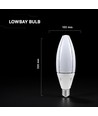V-Tac 60W LED-Leuchtmittel - E40, 6500K, Cree Chip, 6 Jahre Garantie