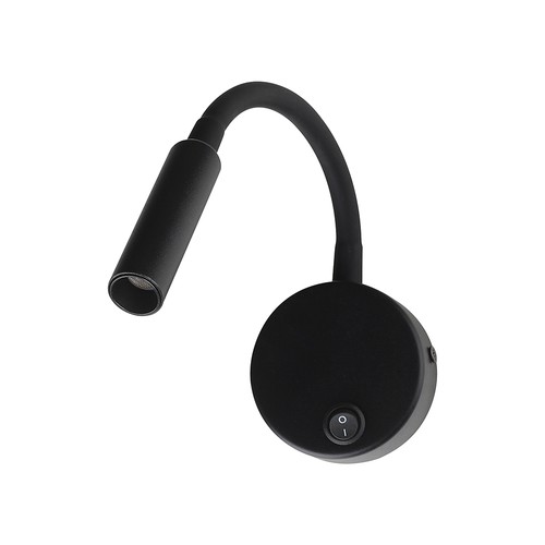 V-Tac 3W LED Bettlampe - CREE Chip, Schwarz, Wandleuchte, Warmweiß
